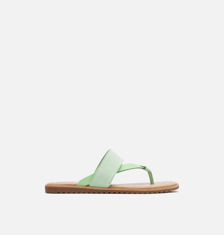 Sandalias Sorel Mujer - Ella™ Flip Flat Verde Menta - 53490-XYBU